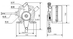 卓信營銷XLLS-I、XLLS-II防爆雙向拉繩開關(guān)輸送機保護拉繩開關(guān)